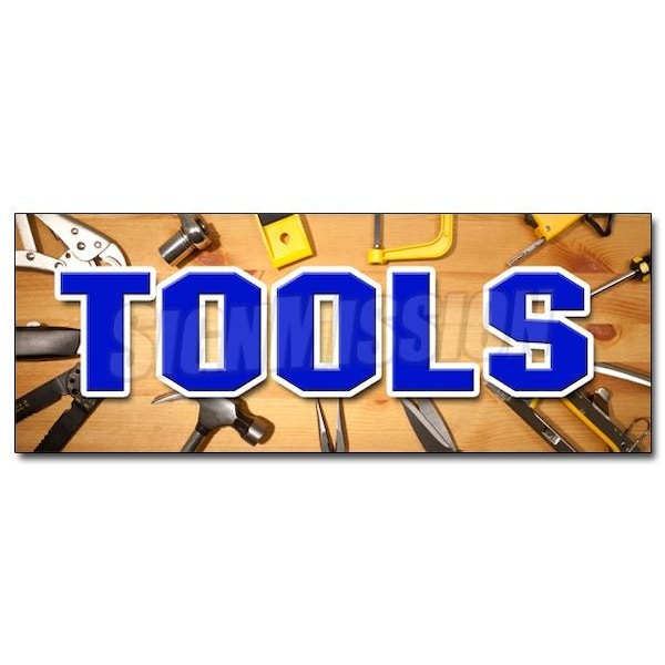 TOOLS DECAL sticker power hand rental discount sales professional repair, D-12 Tools